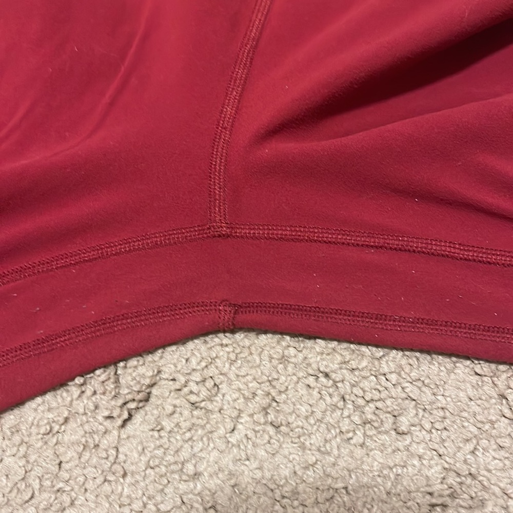 Lululemon align pants II dark sport red sz 6 25" 7/8 - Picture 5 of 5